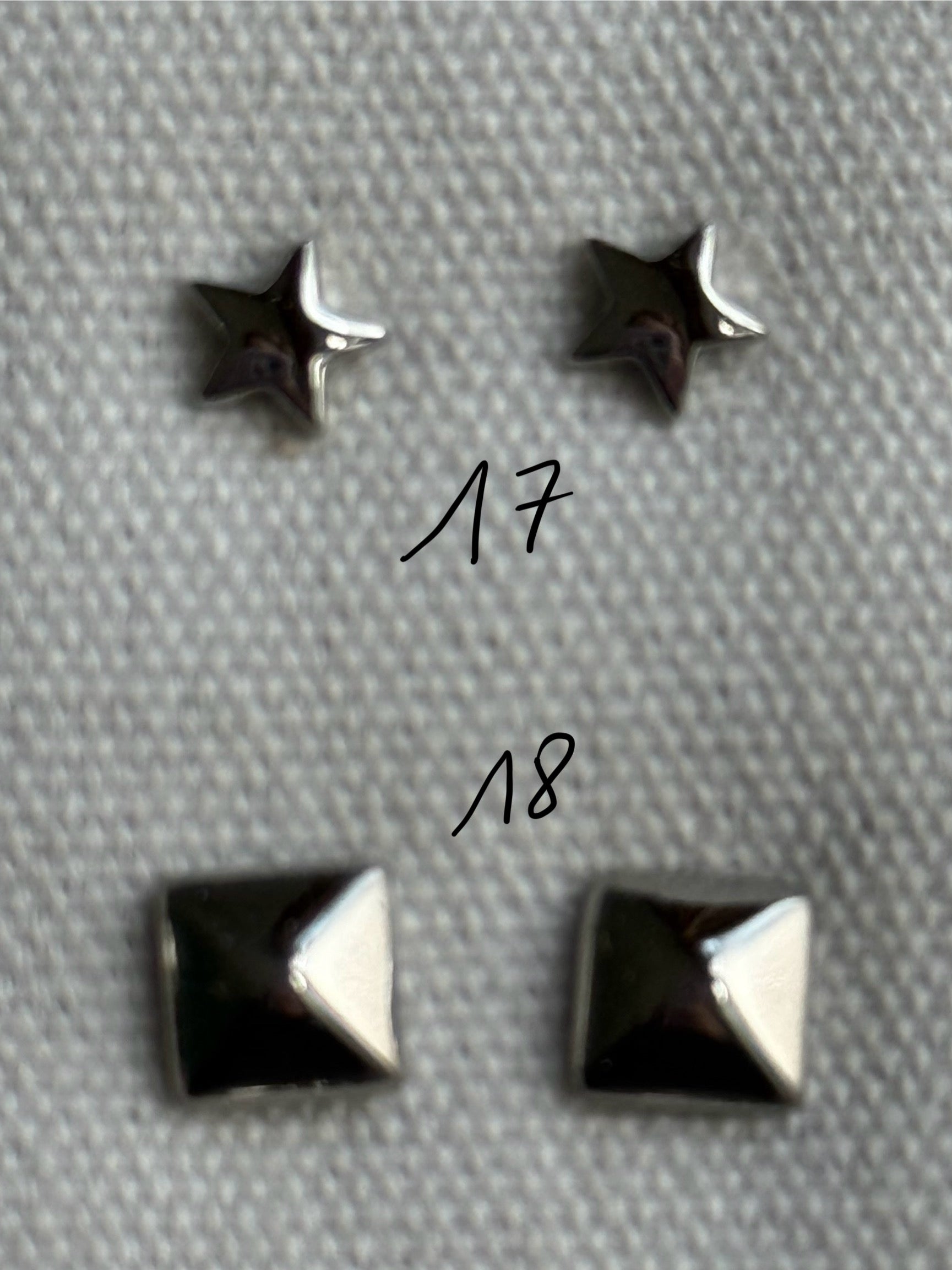 Boucle d'oreille argent en acier 0502