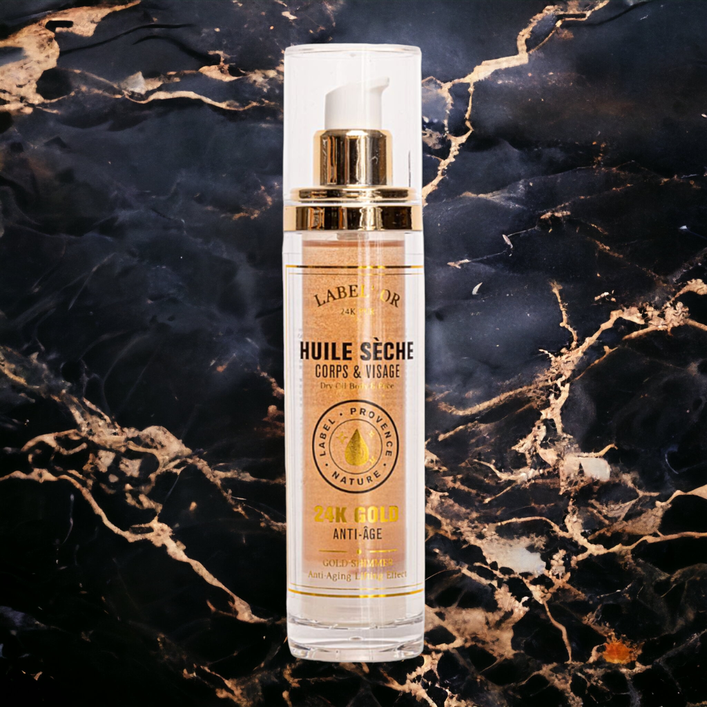 HUILE SÈCHE 24K GOLD CORPS VISAGE AUX 4 HUILES ANTI-AGE 50ML