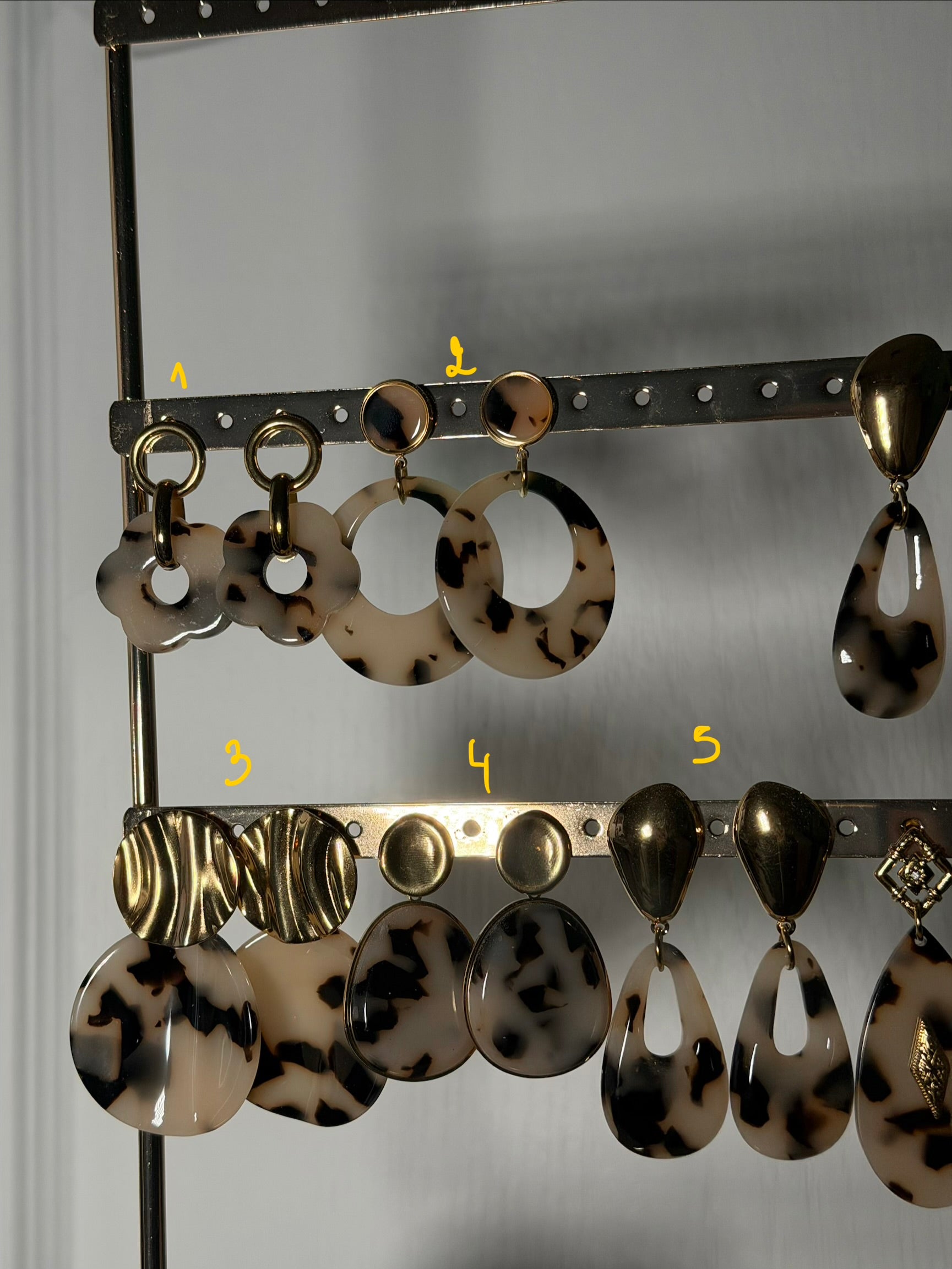 Boucle d’oreille léopard