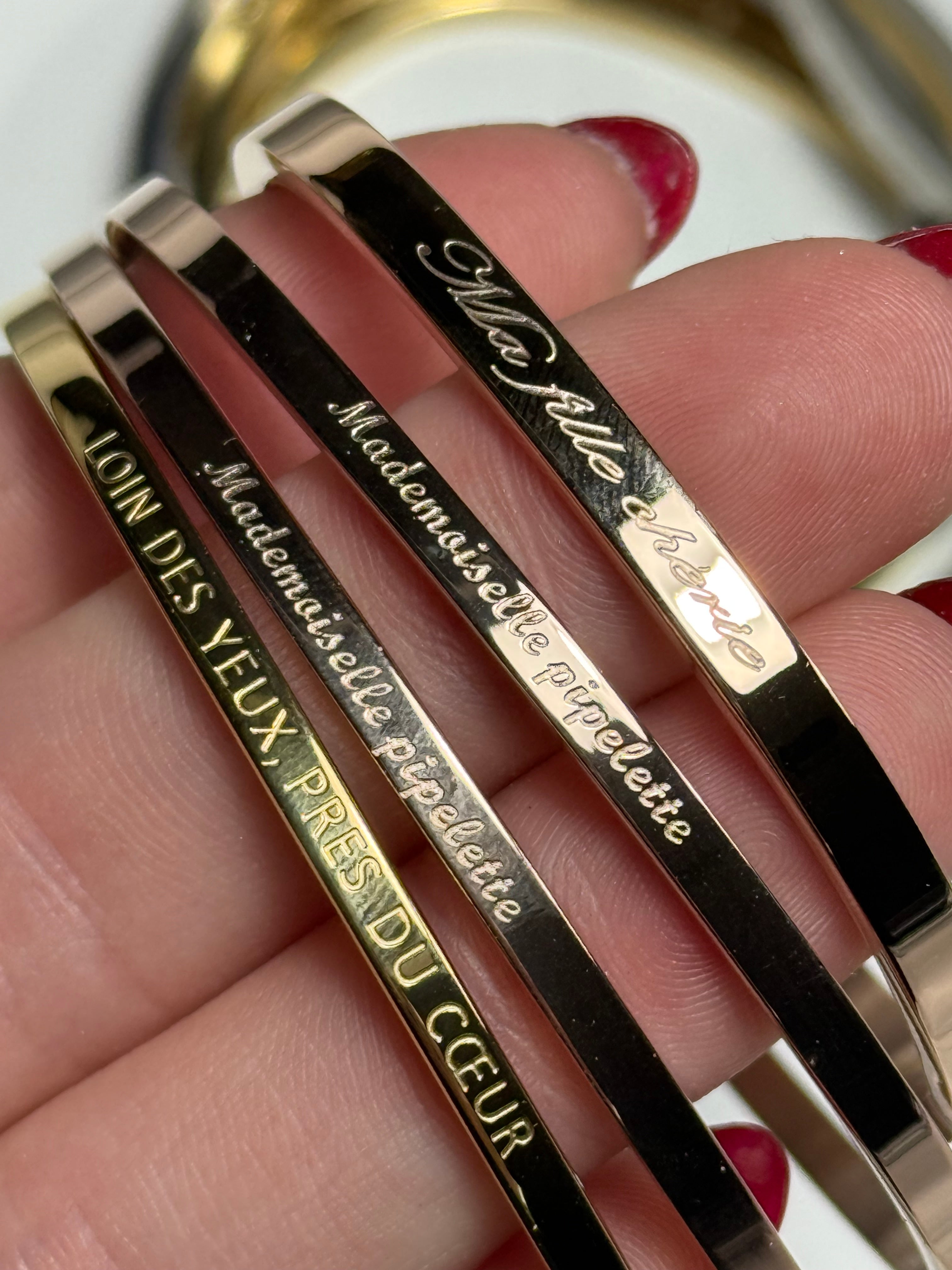 Jonc - message personnalisée