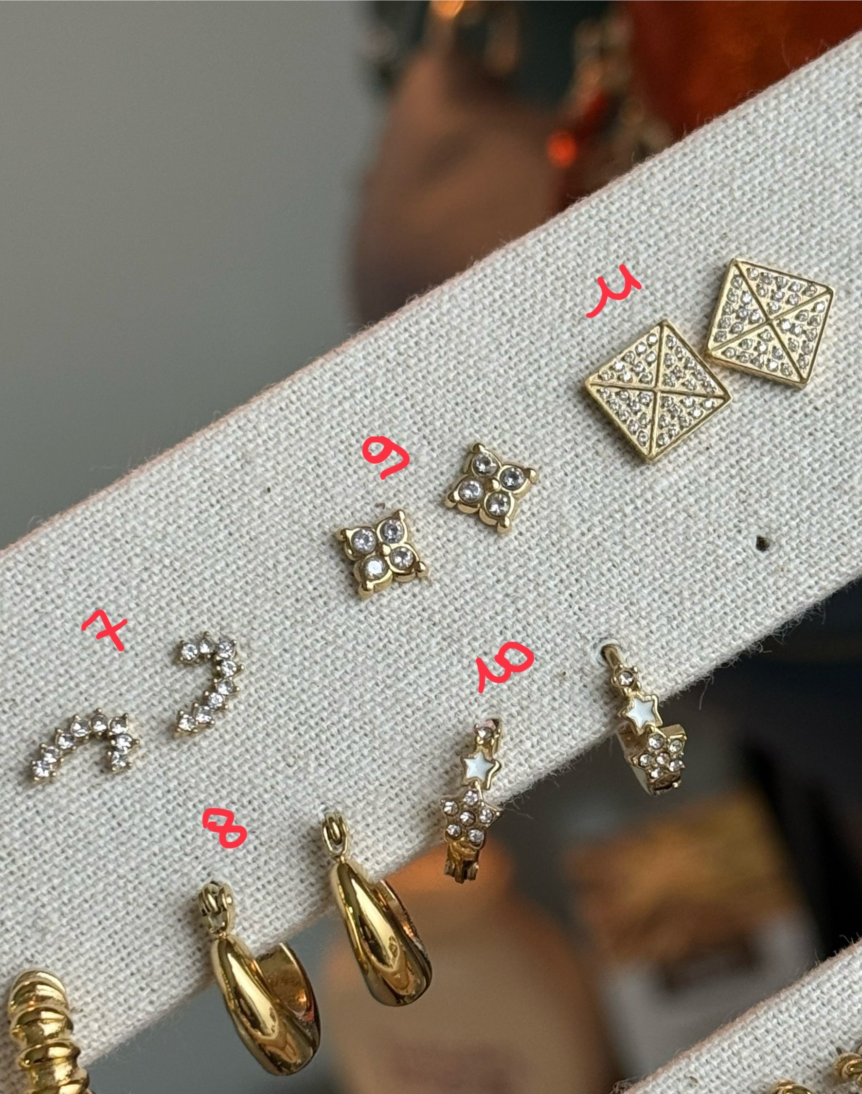 Boucle d’oreille en acier inoxydable ✨