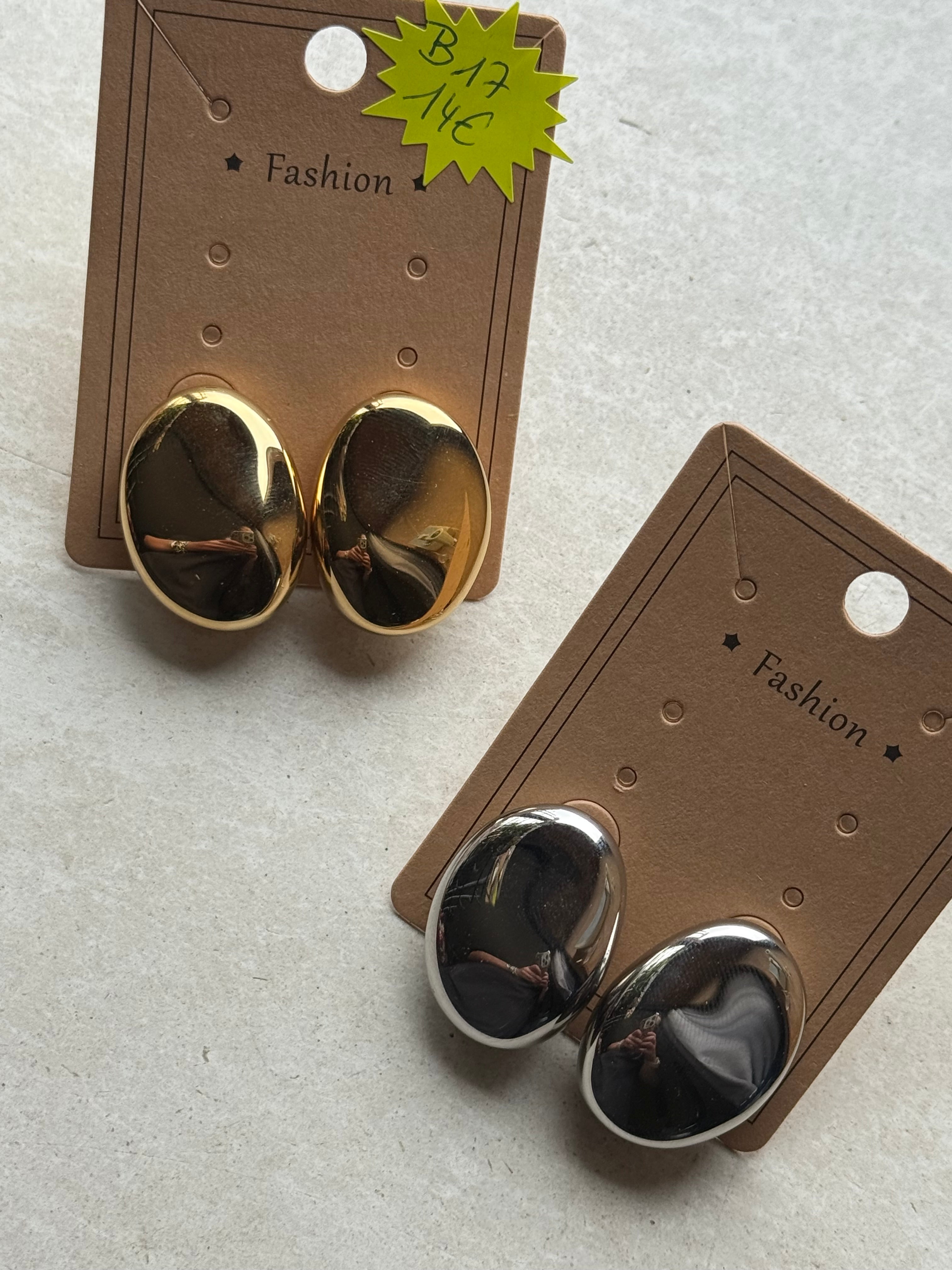 Boucle d’oreille en acier inoxydable