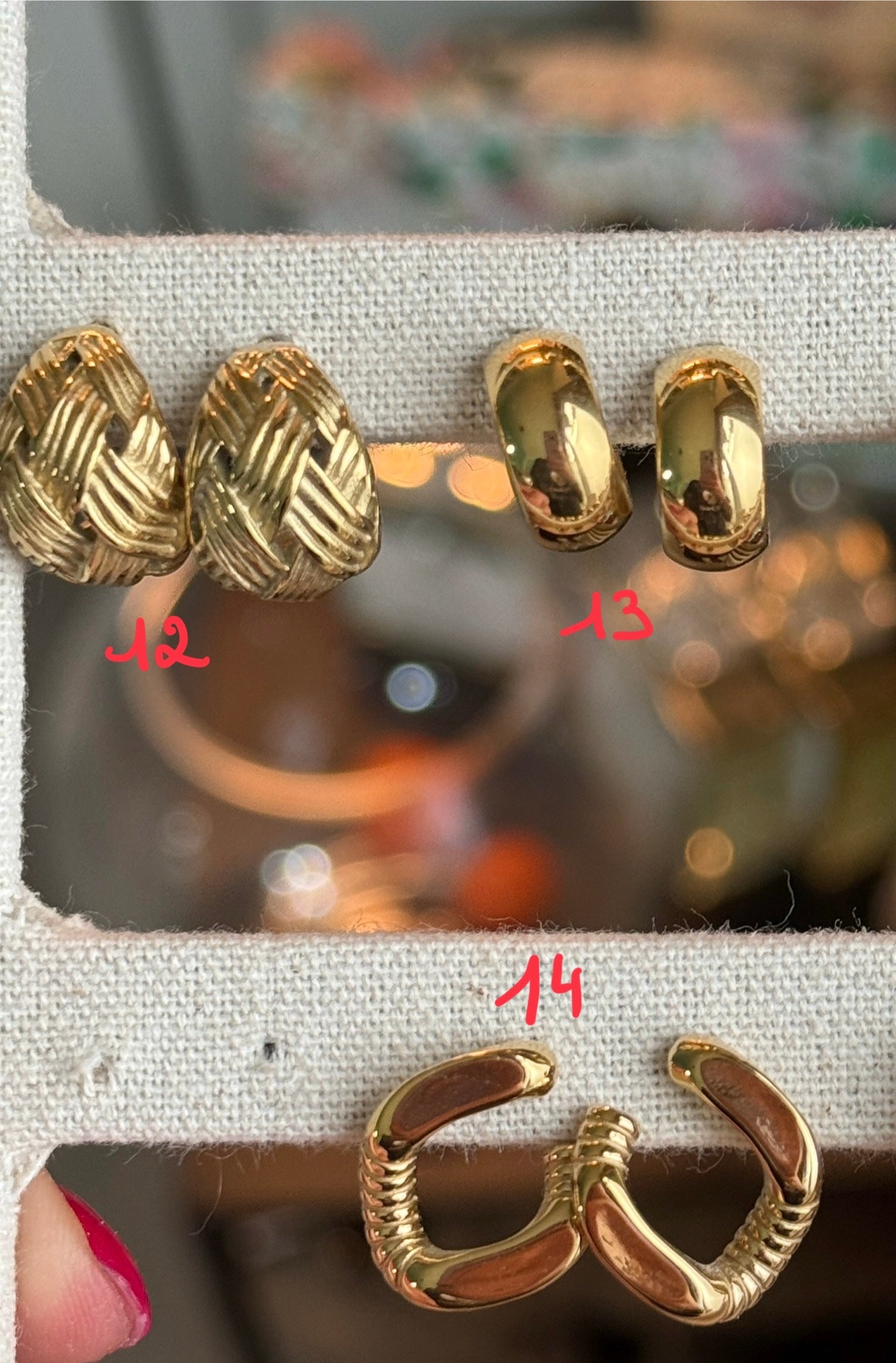 Boucle d’oreille en acier inoxydable ✨