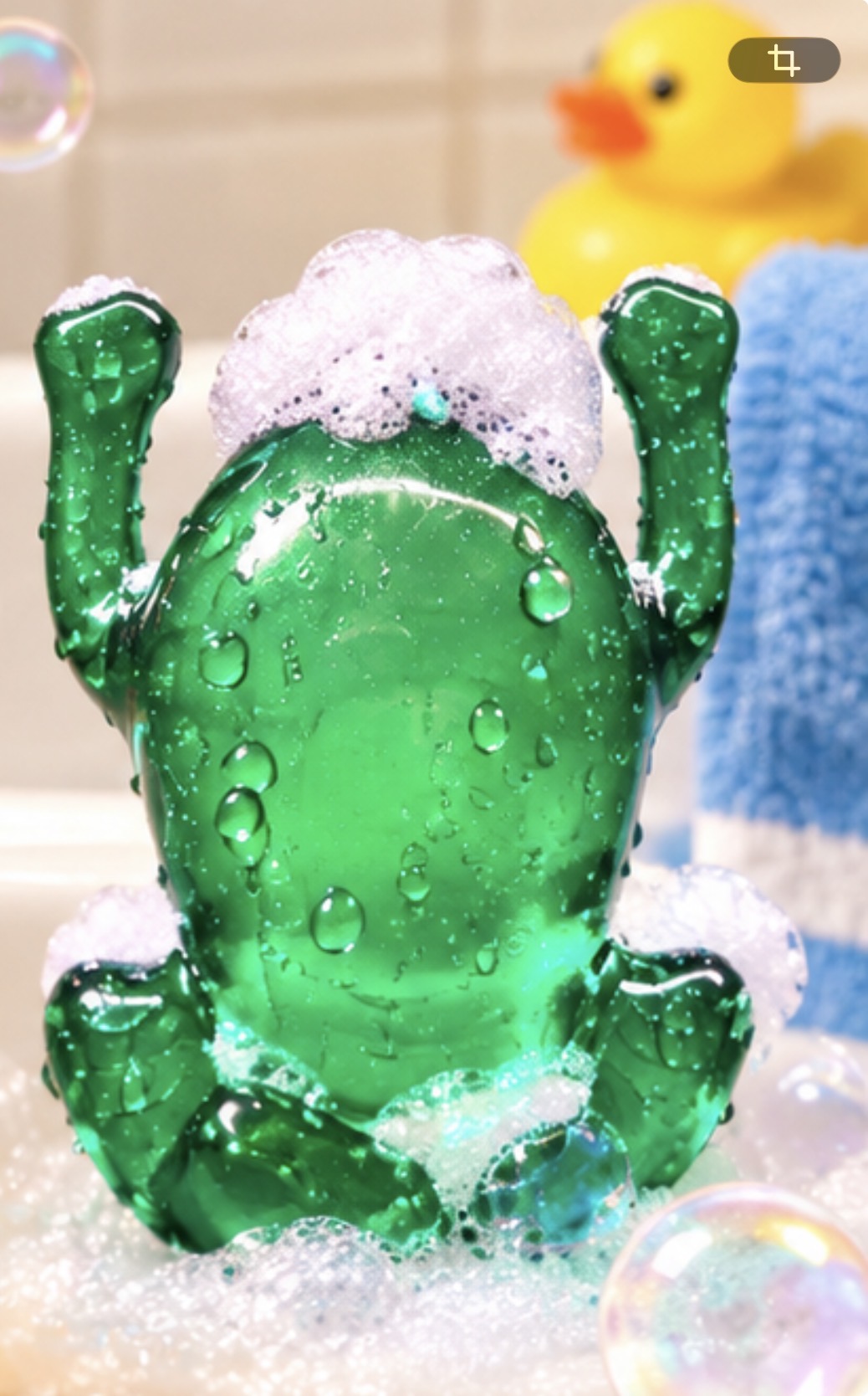 Perle de bain -  Grenouilles senteur kiwi