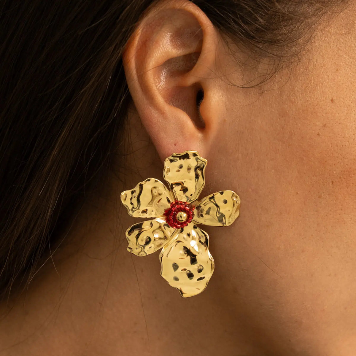 Boucles d’oreilles floral