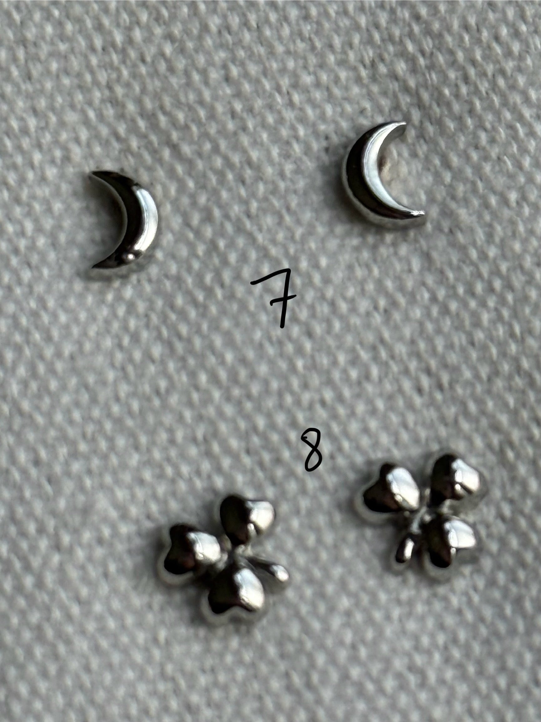 Boucle d'oreille argent en acier 0502