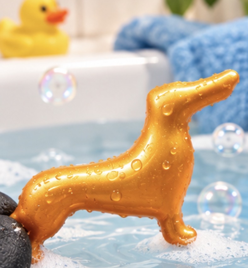 Perle de bain - Teckel senteur fraise
