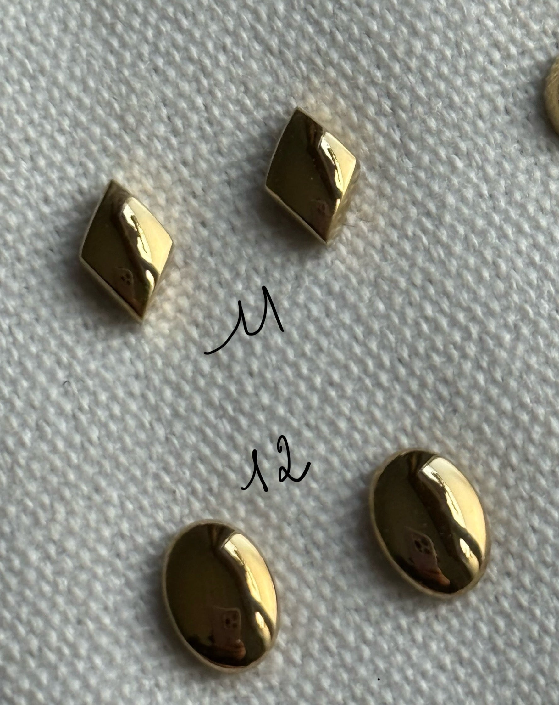 Boucle d’oreille or en acier inoxydable  0503