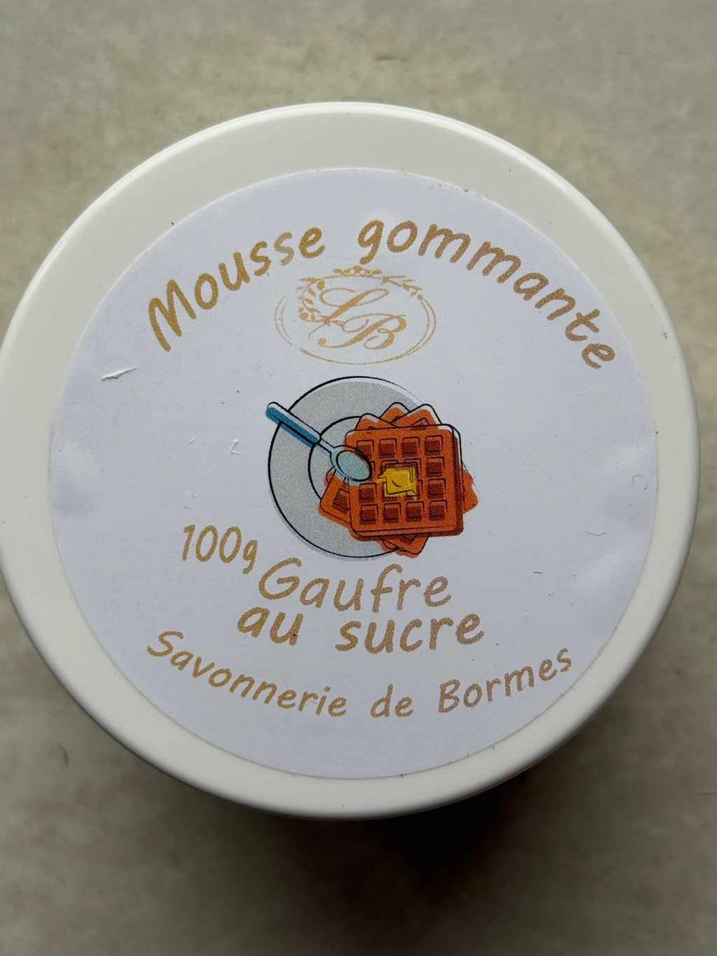 Chantilly de douche exfoliante - Gauffre