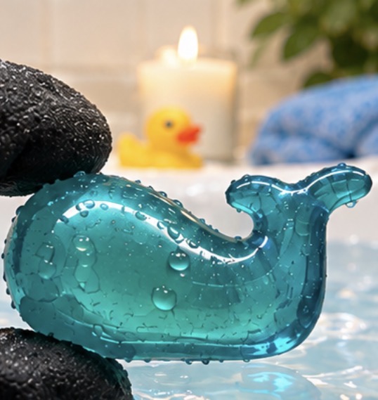 Perle de bain - Baleine senteur monoï