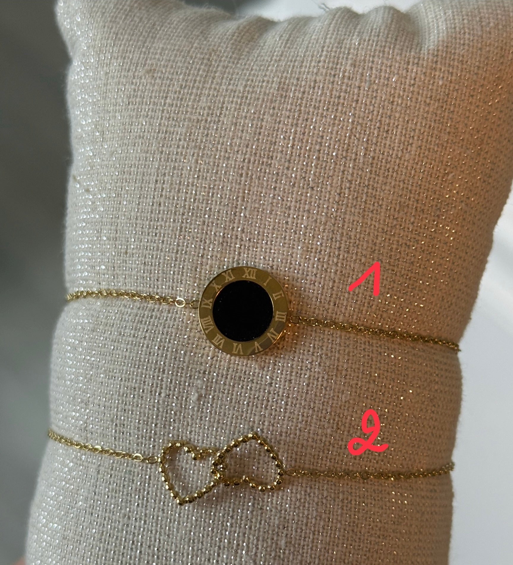 Bracelet or en acier inoxydable ✨