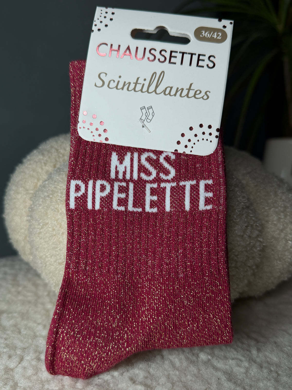 Chaussettes pailletées - Miss pipelette