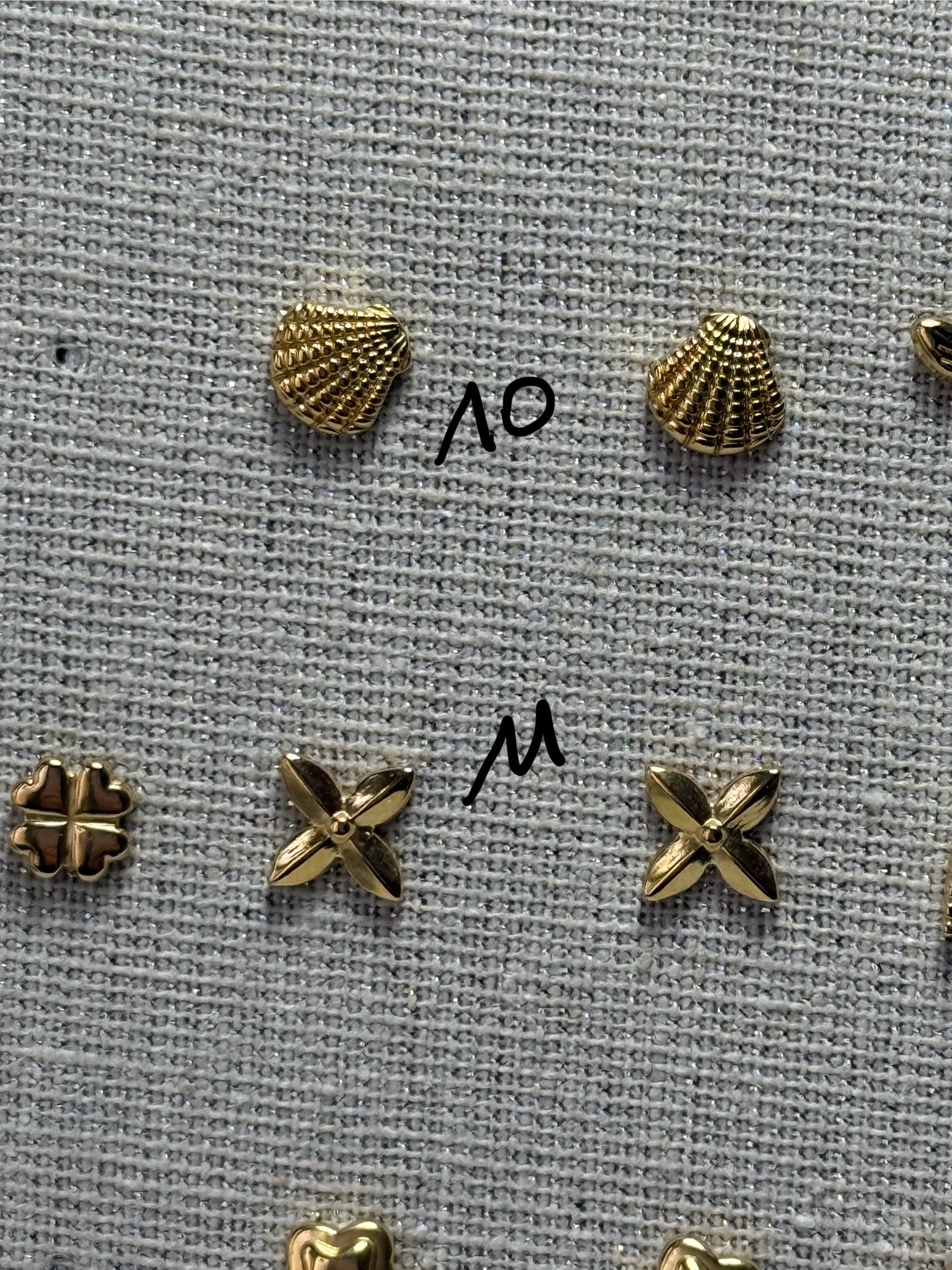 Boucle d’oreille or en acier 0071