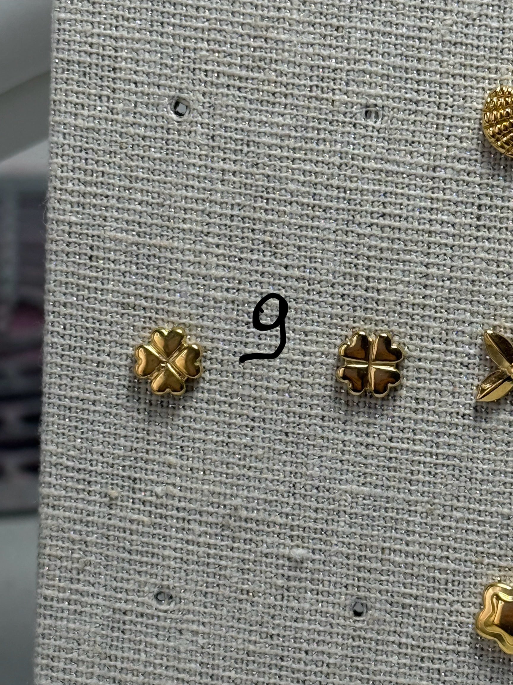 Boucle d’oreille or en acier 0071
