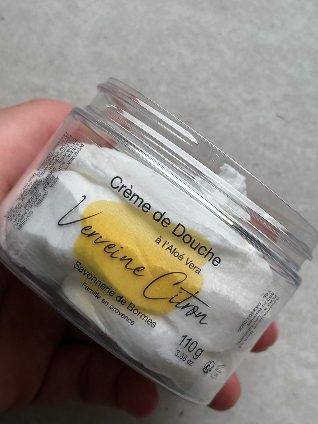 Crème de douche à l’aloe vera - Verveine citron