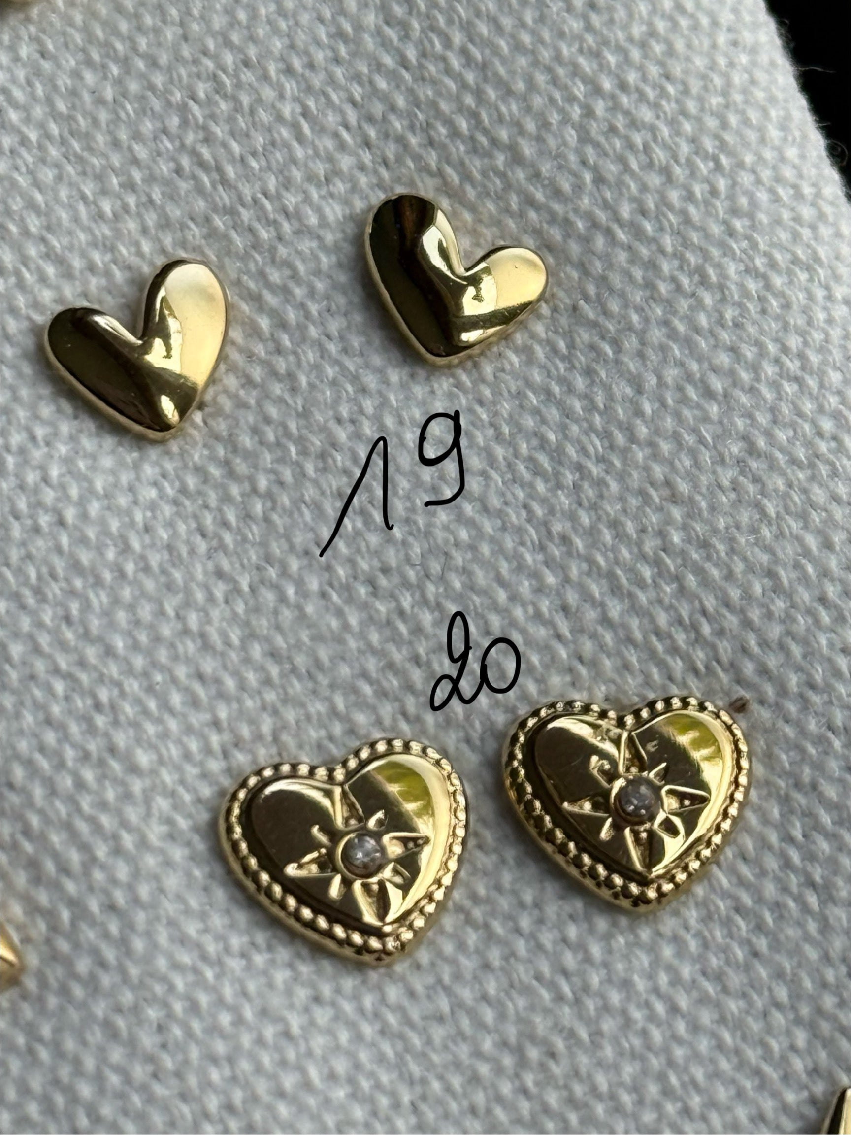 Boucle d’oreille or en acier inoxydable  0503