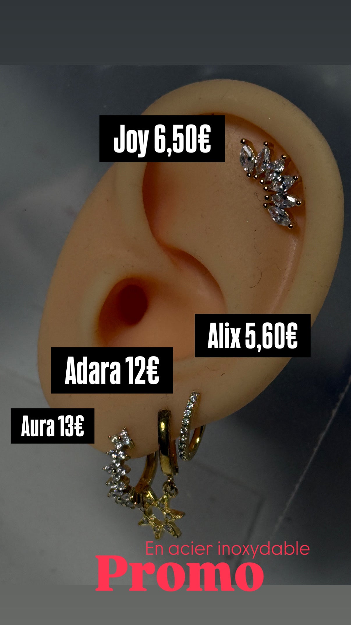 Les précieuses - Piercings et boucles d’oreilles