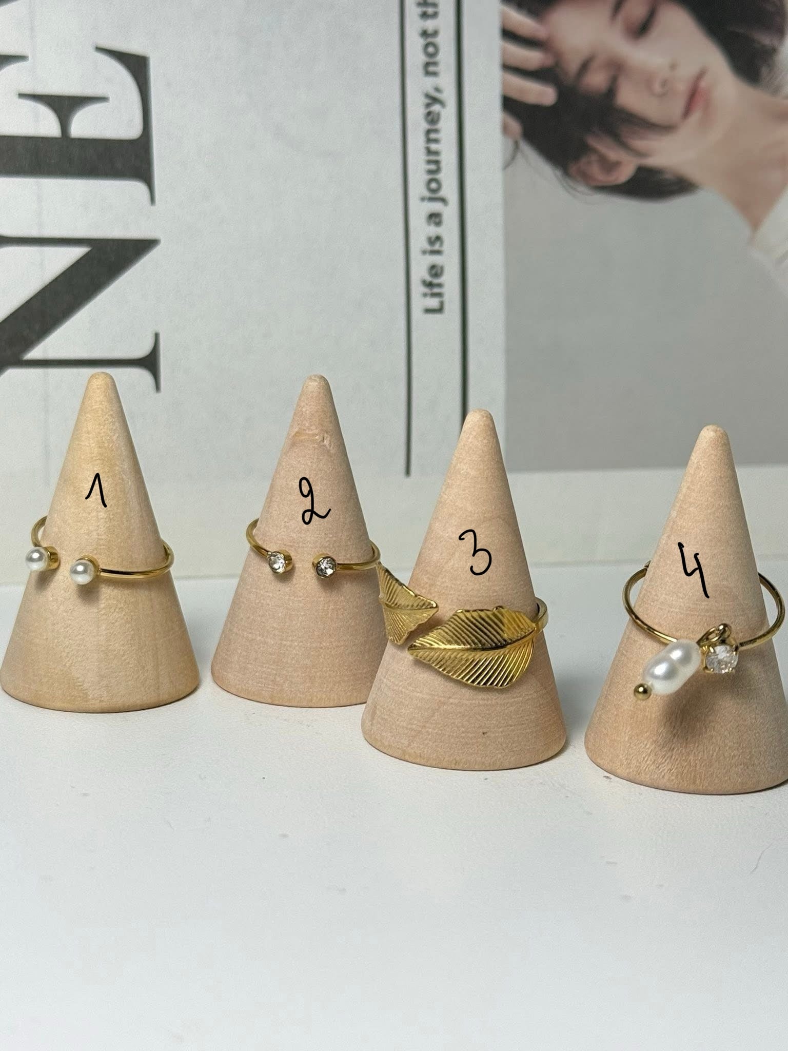 Bague en acier inoxydable ✨