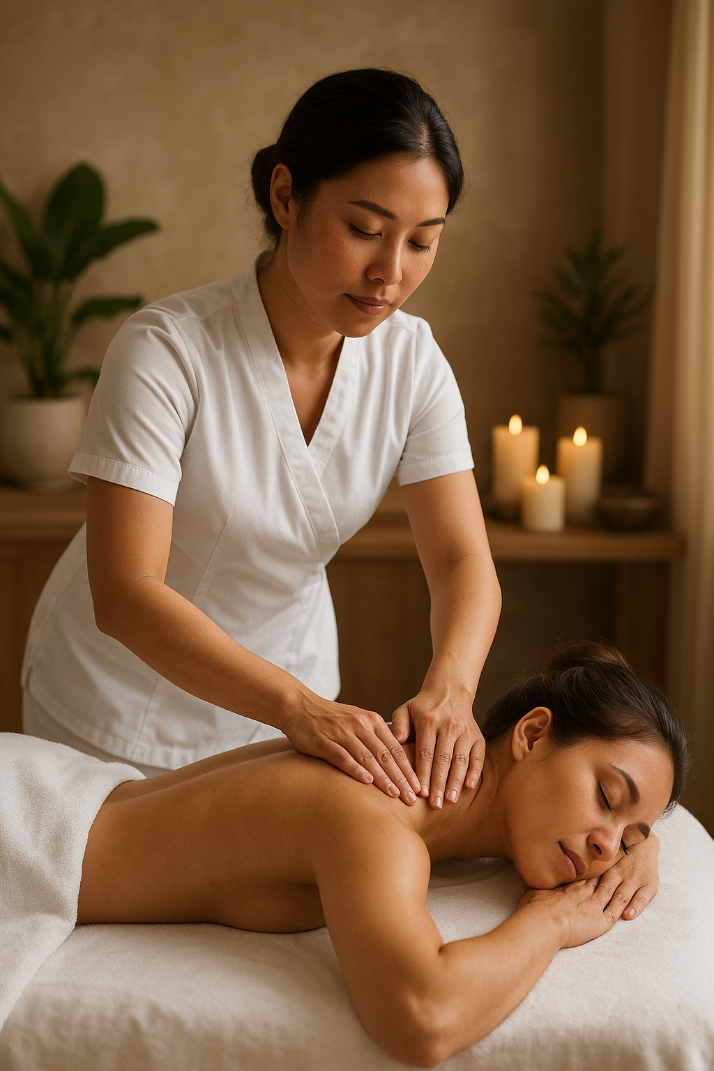 Massage relaxant + soin du visage « éclat d’amour »