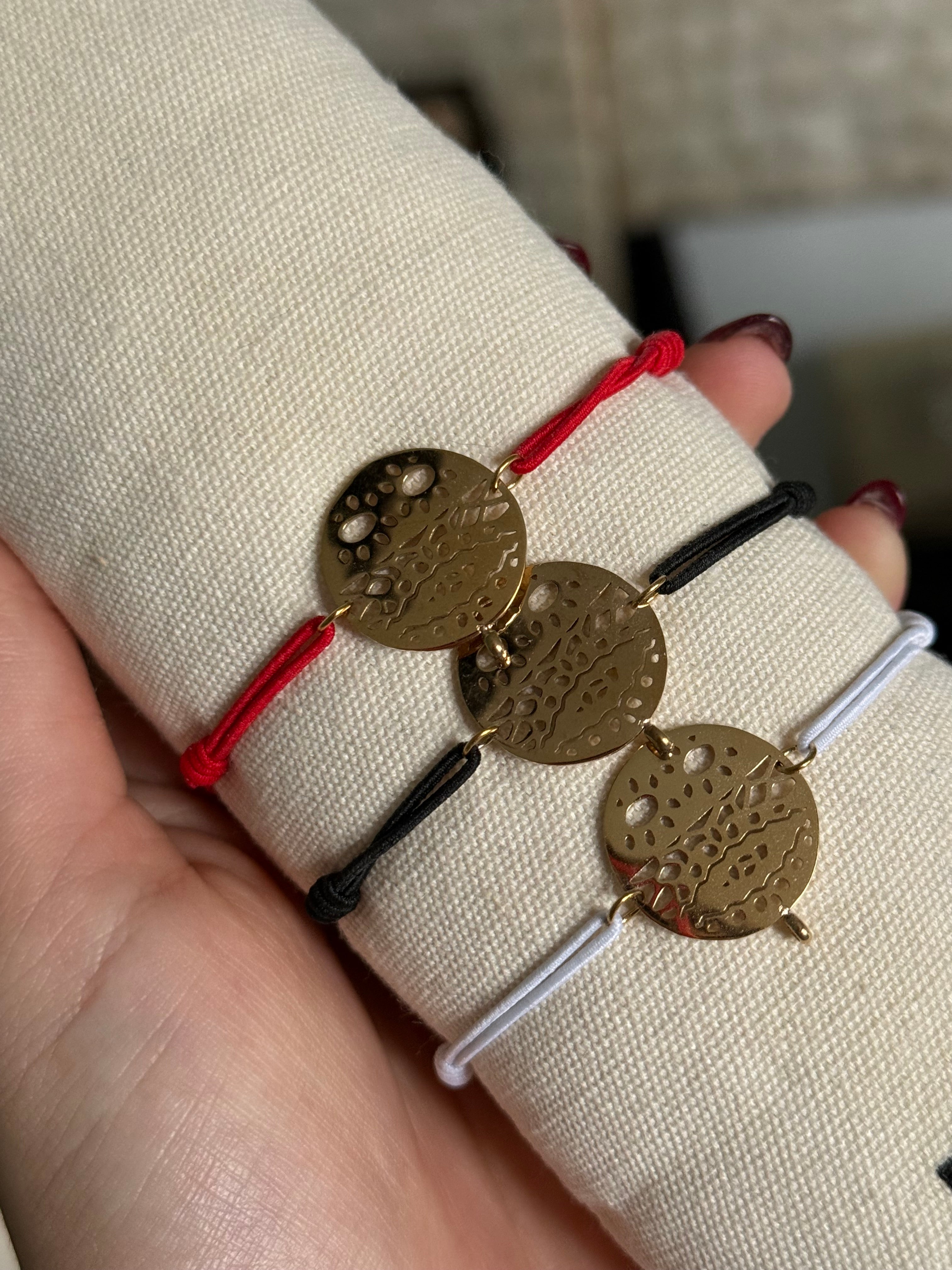 Bracelet médailles en acier inoxydable