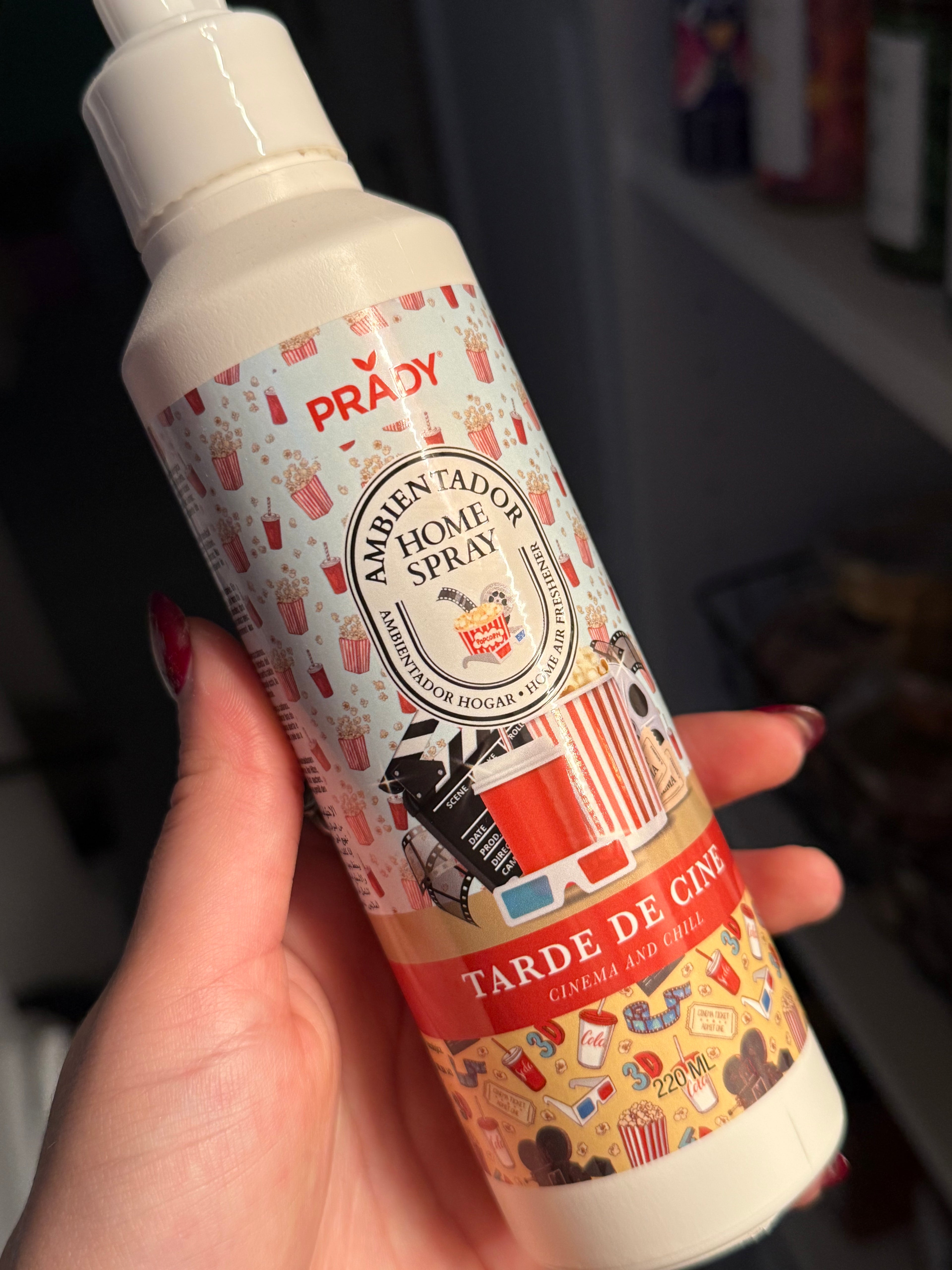 Spray ambiance et tissu popcorn 220ml