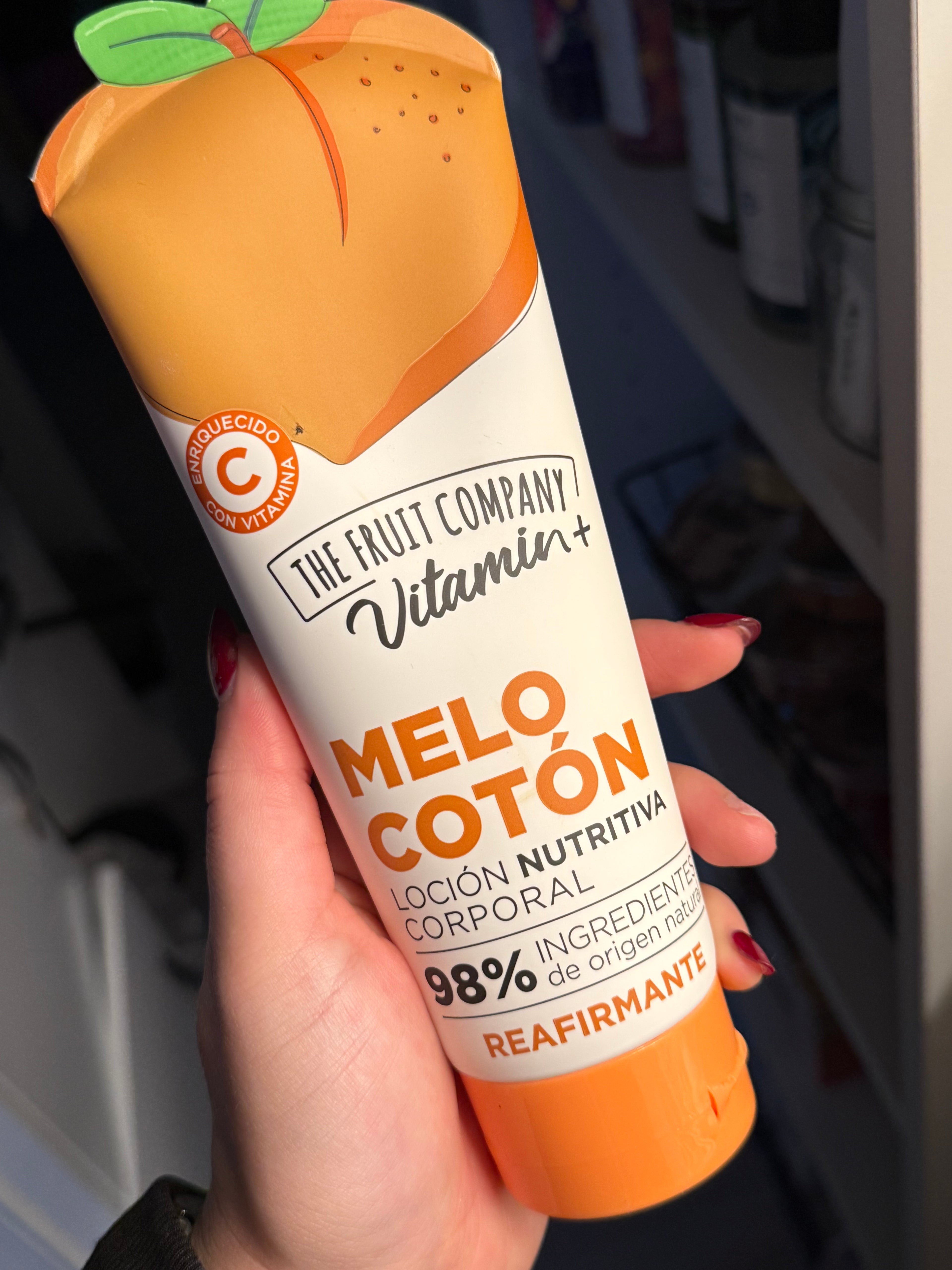 Crème corps pêche