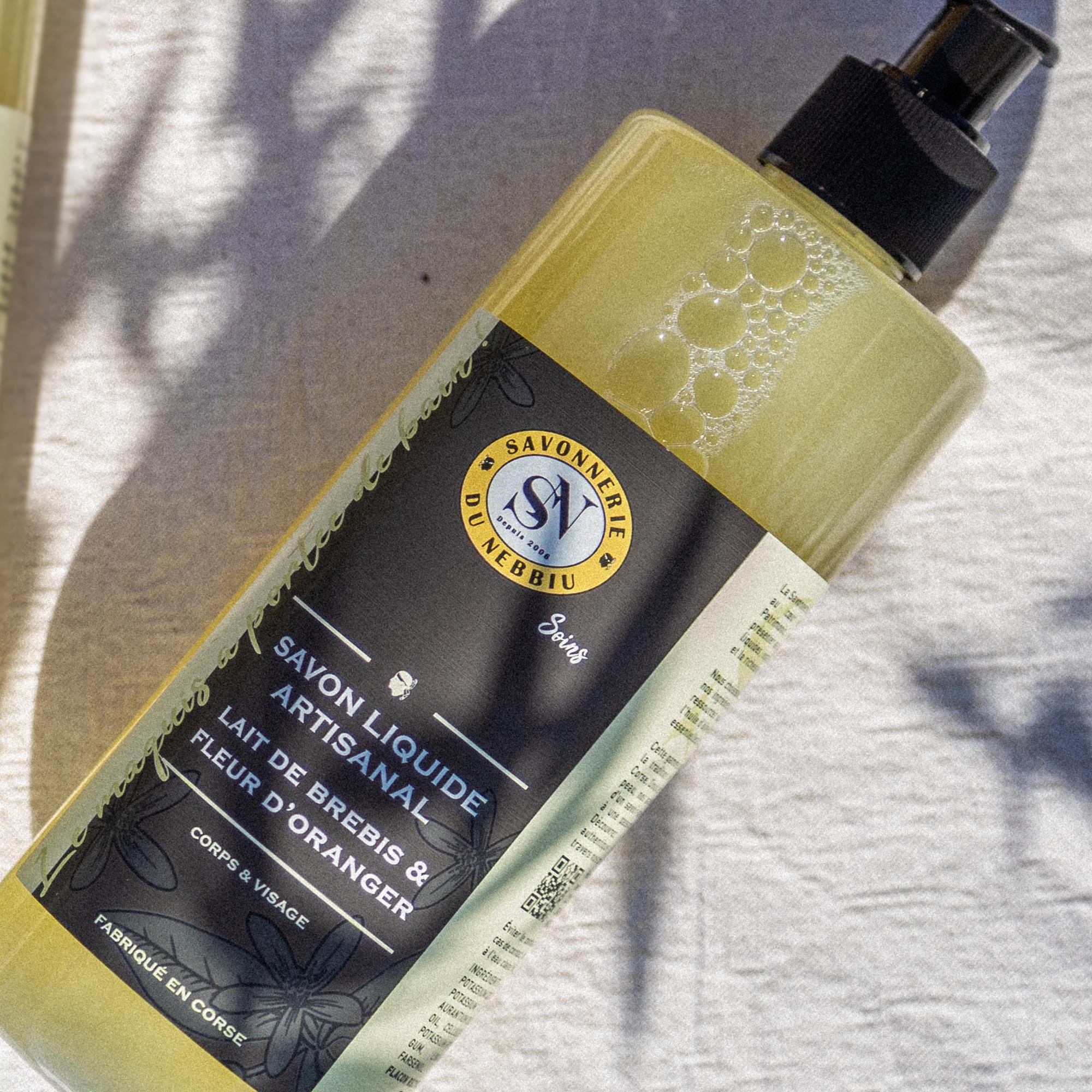 Savon liquide lait de brebis & fleur d'oranger