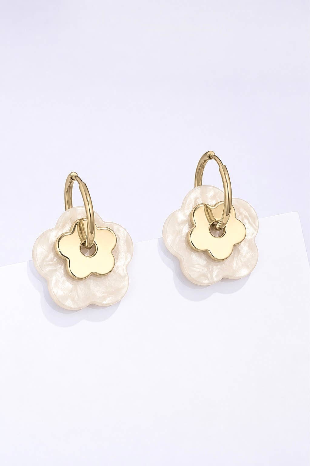 Boucles d'oreilles en acier inoxydable 124RX357
