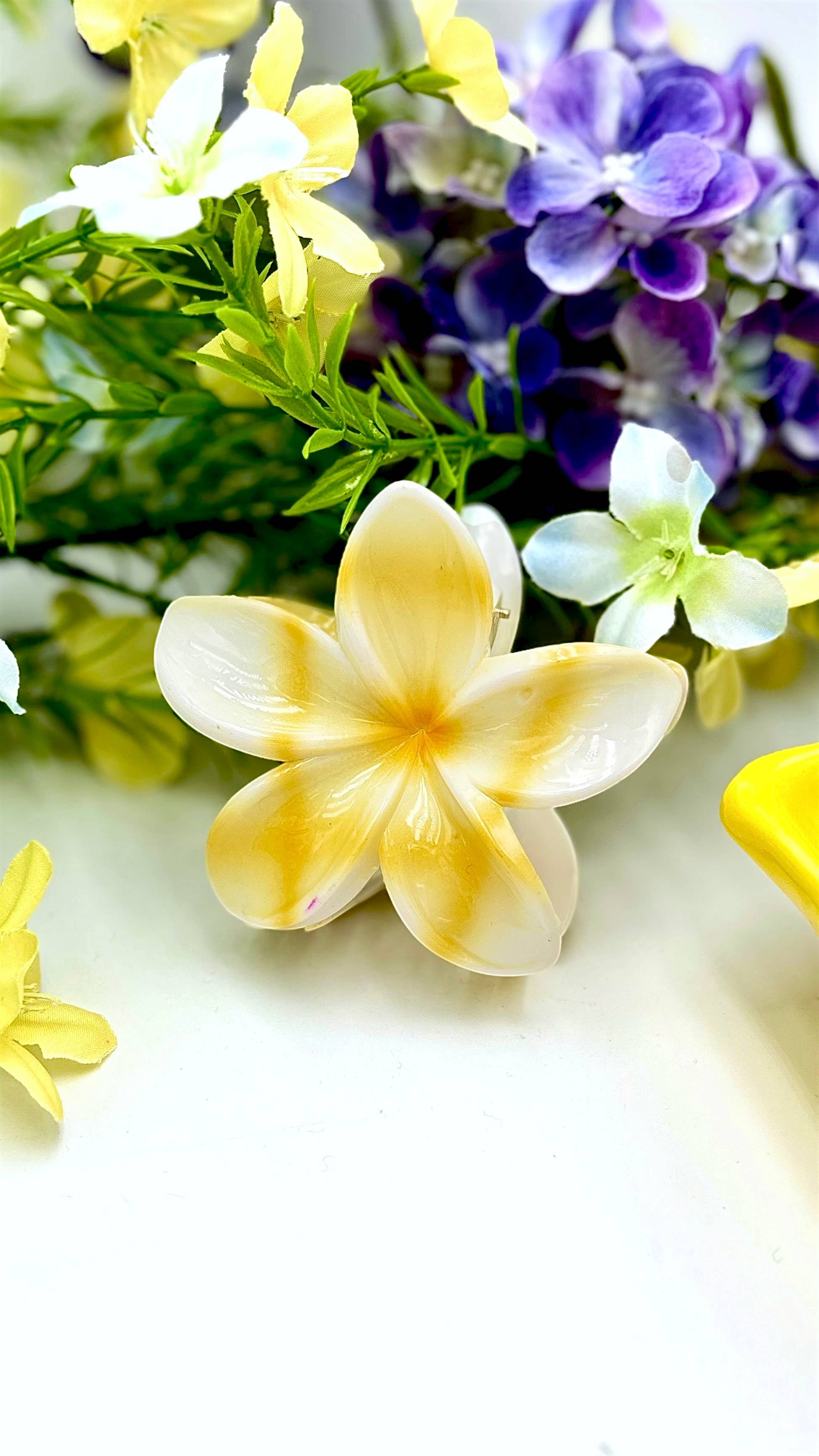 Pince à cheveux fleur YH33K