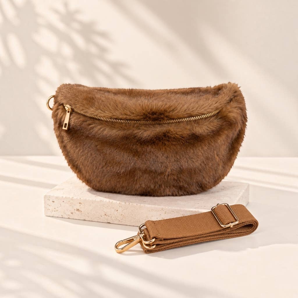 Sac banane fausse fourrure 008-S057