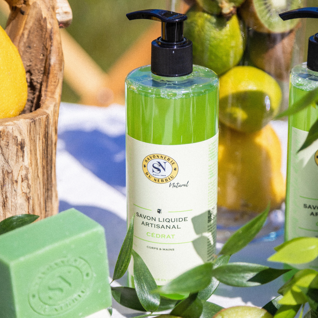 Savon liquide artisanal Cédrat